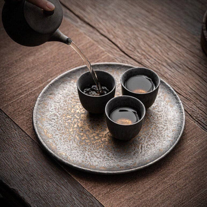 Ceramic Classic Golden Black Tea Cup