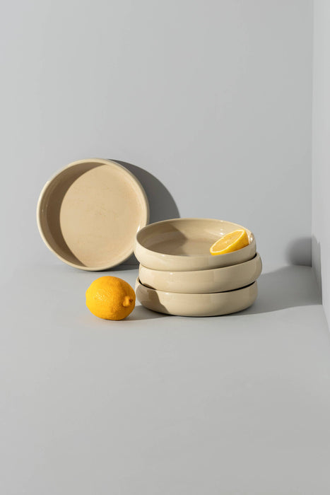 Stoneware Pasta/Salad Plate | White | Edan 7.9"