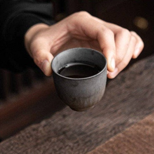 Ceramic Classic Golden Black Tea Cup