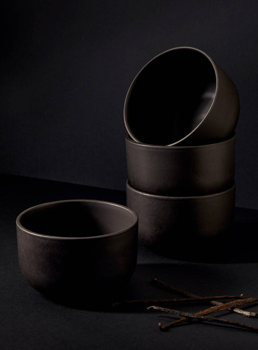 Stoneware Dinner Bowl | Black | Youlha 25 oz