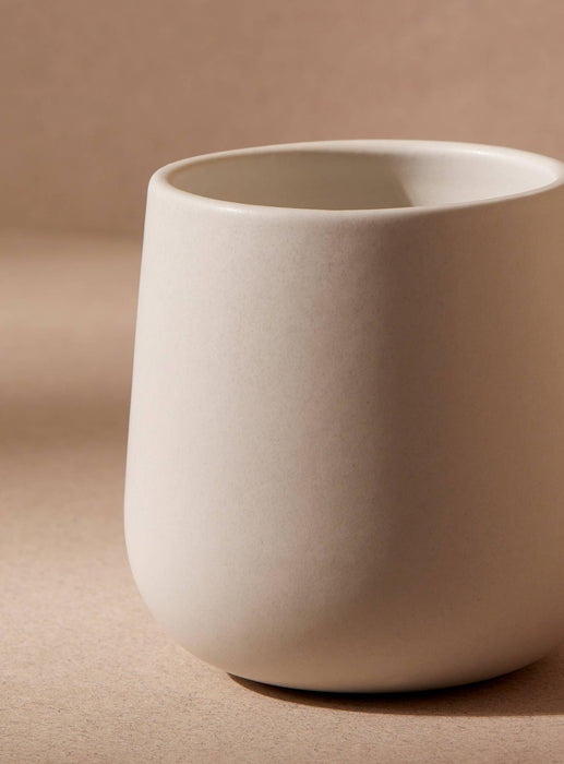 Stoneware Coffee & Tea Cup | White| Edan 7.5 oz
