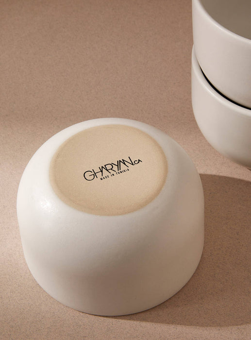 Stoneware Dinner Bowl | White | Youlha 25 oz