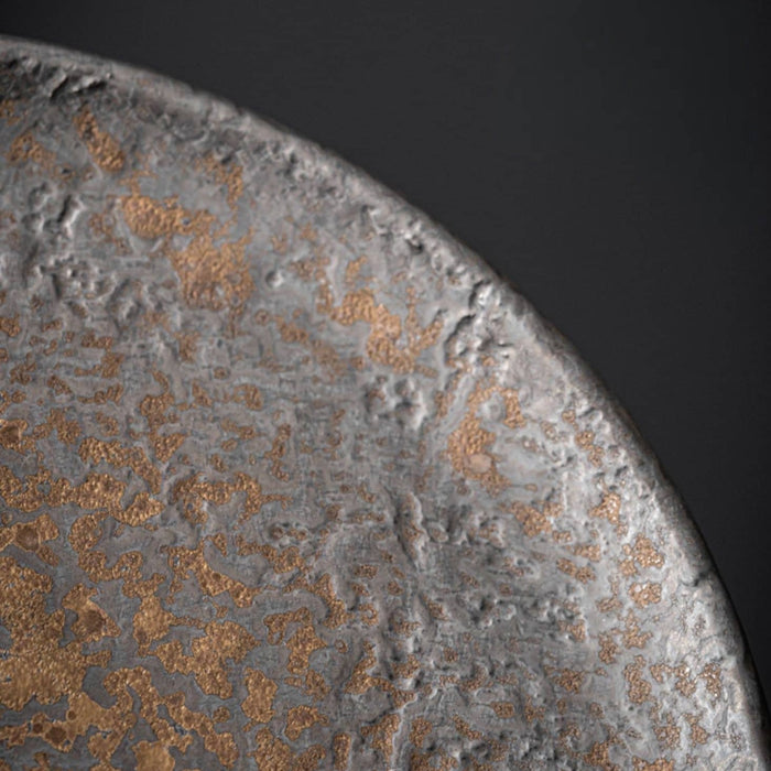 Handmade Metallic Glaze Ceramic Plate