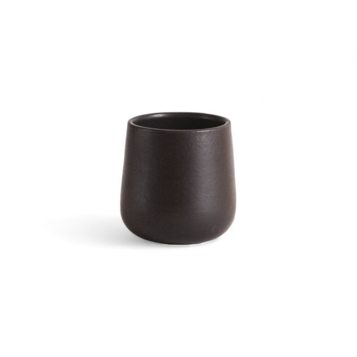 Stoneware Coffee & Tea Cup | Black | Edan 7.5 oz