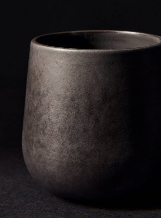 Stoneware Coffee & Tea Cup | Black | Edan 7.5 oz