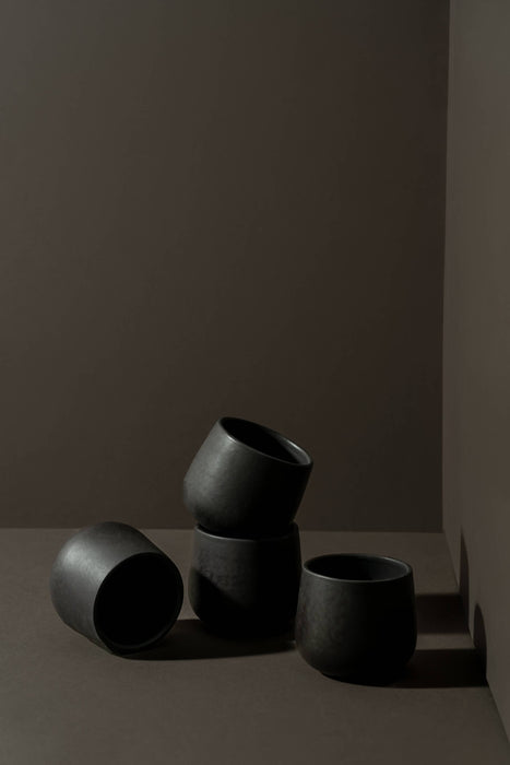 Stoneware Coffee Cup | Black | Edan 6 oz