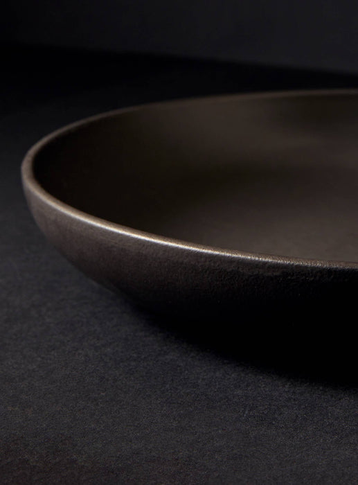 Stoneware Pasta Plate | Black| Youlha 9.4"
