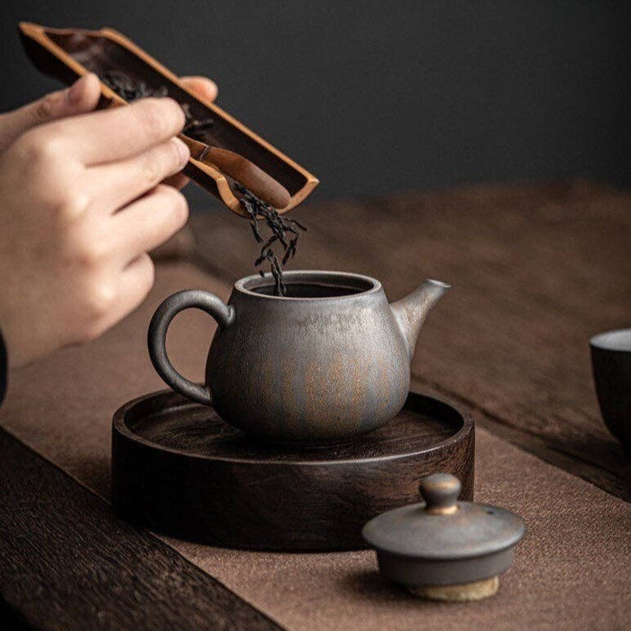 Ceramic Metallic Glaze Teapot