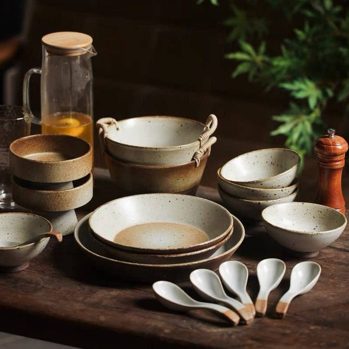 Handmade Ceramic Raised Stand Bowl