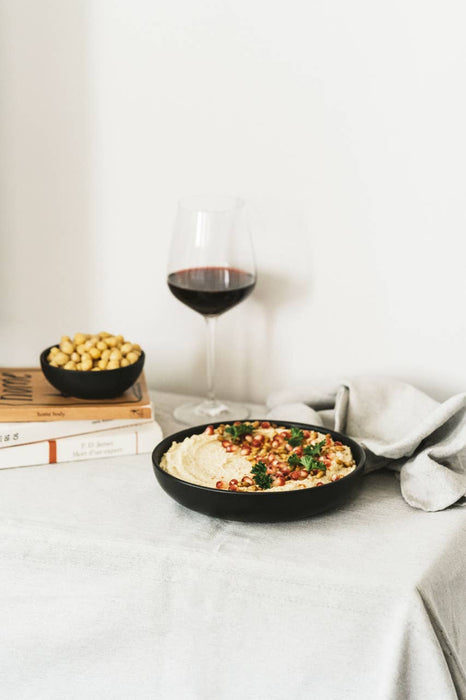 Stoneware Pasta Plate | Black| Youlha 9.4"