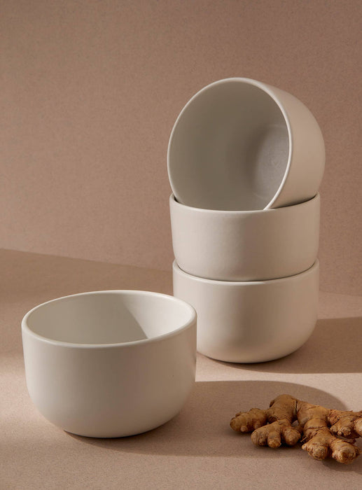 Stoneware Dinner Bowl | White | Youlha 25 oz