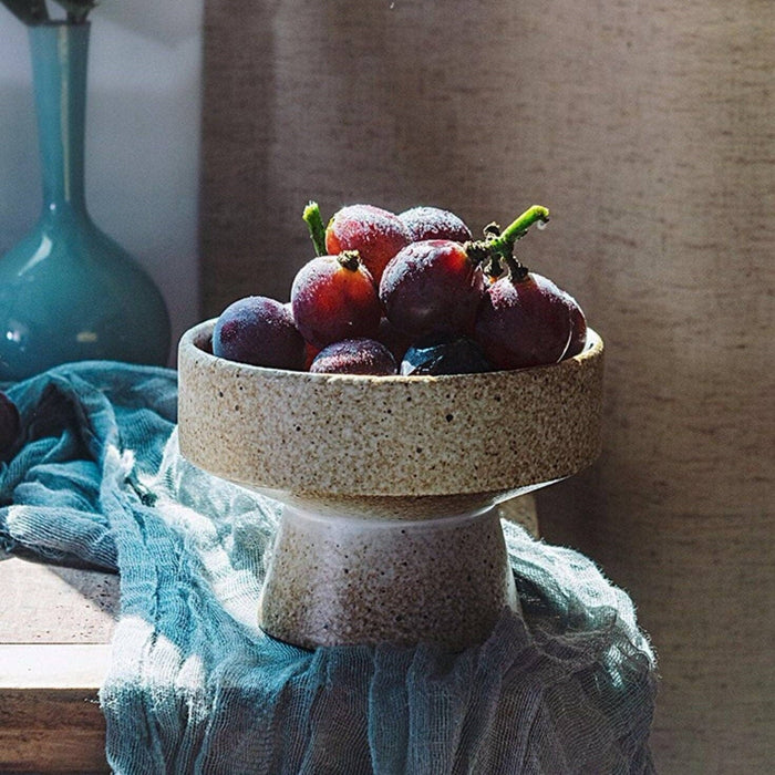 Handmade Ceramic Raised Stand Bowl